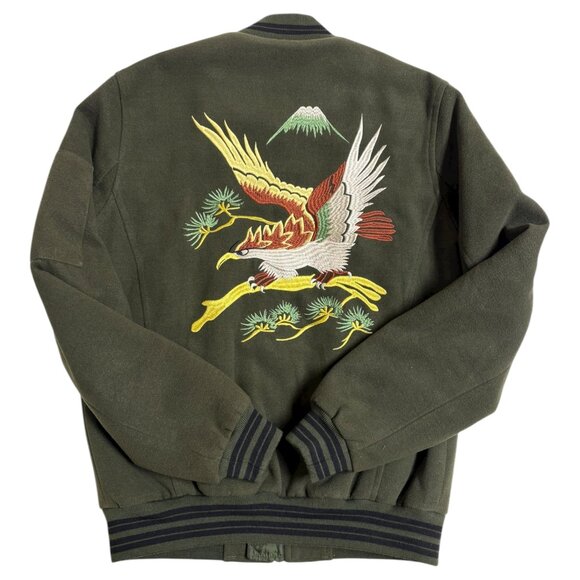 ASOS Men's Moss Green Embroidered Jacket (S) - Picture 3 of 3